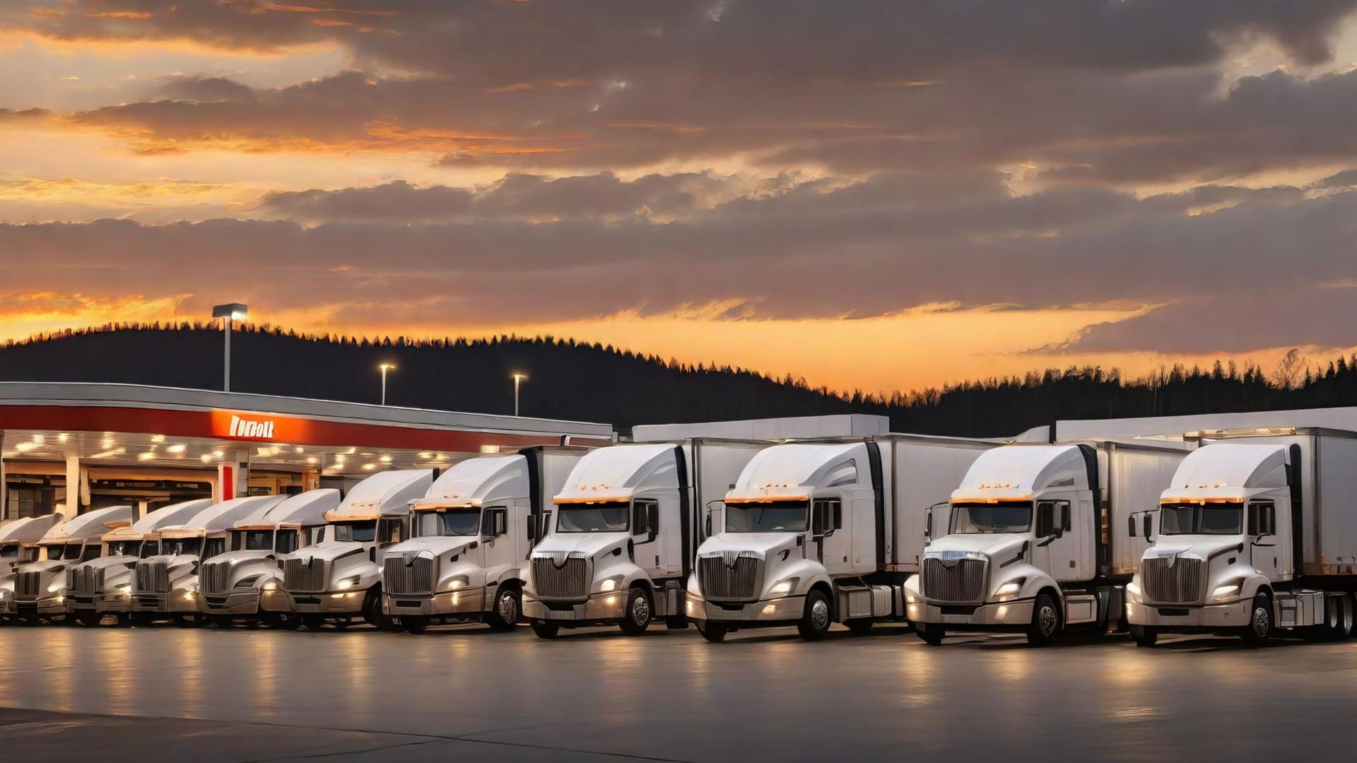 White Trucks for Transportation